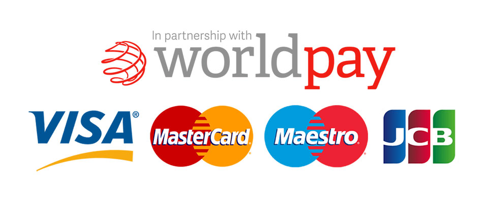 Worldpay accepts Visa, Mastercard, Maestro and JCB